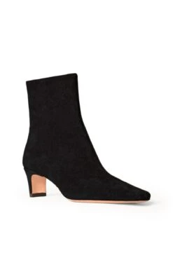 WALLY ANKLE BOOT | BLACK SUEDE -Staud Store STAUD WALLY ANKLE BOOT BLACK SUEDE SUPF 23 ECOM 2 web