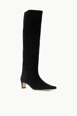 WALLY BOOT | BLACK SUEDE -Staud Store STAUD WALLY BOOT BLACK SUPF 23 ECOM 2 1