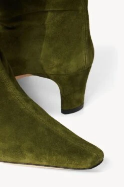 WALLY BOOT | OLIVE SUEDE -Staud Store STAUD WALLY BOOT OLIVE FALL 22 ECOM 5