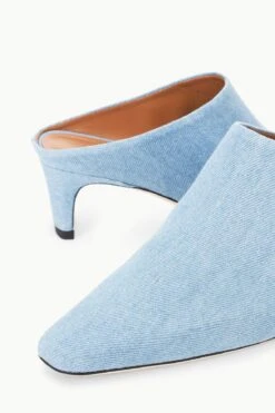 WALLY MULE | DENIM BLUE -Staud Store STAUD WALLY MULE DENIMBLUE FALL 23 ECOM 4