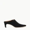 WALLY MULE | BLACK SUEDE -Staud Store STAUD WALLY MULE SUEDEBLACK SUPF 23 ECOM 1