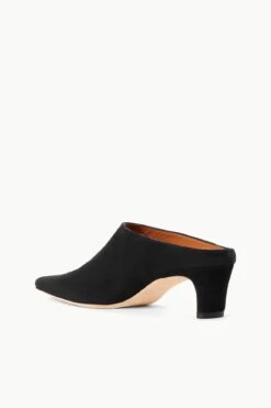 WALLY MULE | BLACK SUEDE -Staud Store STAUD WALLY MULE SUEDEBLACK SUPF 23 ECOM 3