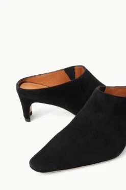 WALLY MULE | BLACK SUEDE -Staud Store STAUD WALLY MULE SUEDEBLACK SUPF 23 ECOM 4