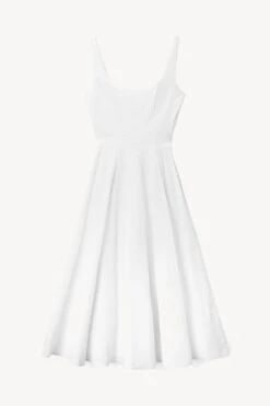 WELLS DRESS | WHITE 6 WELLS DRESS | WHITE -Staud Store STAUD WELLS DRESS WHITE HOLIDAY 22 ECOM 1