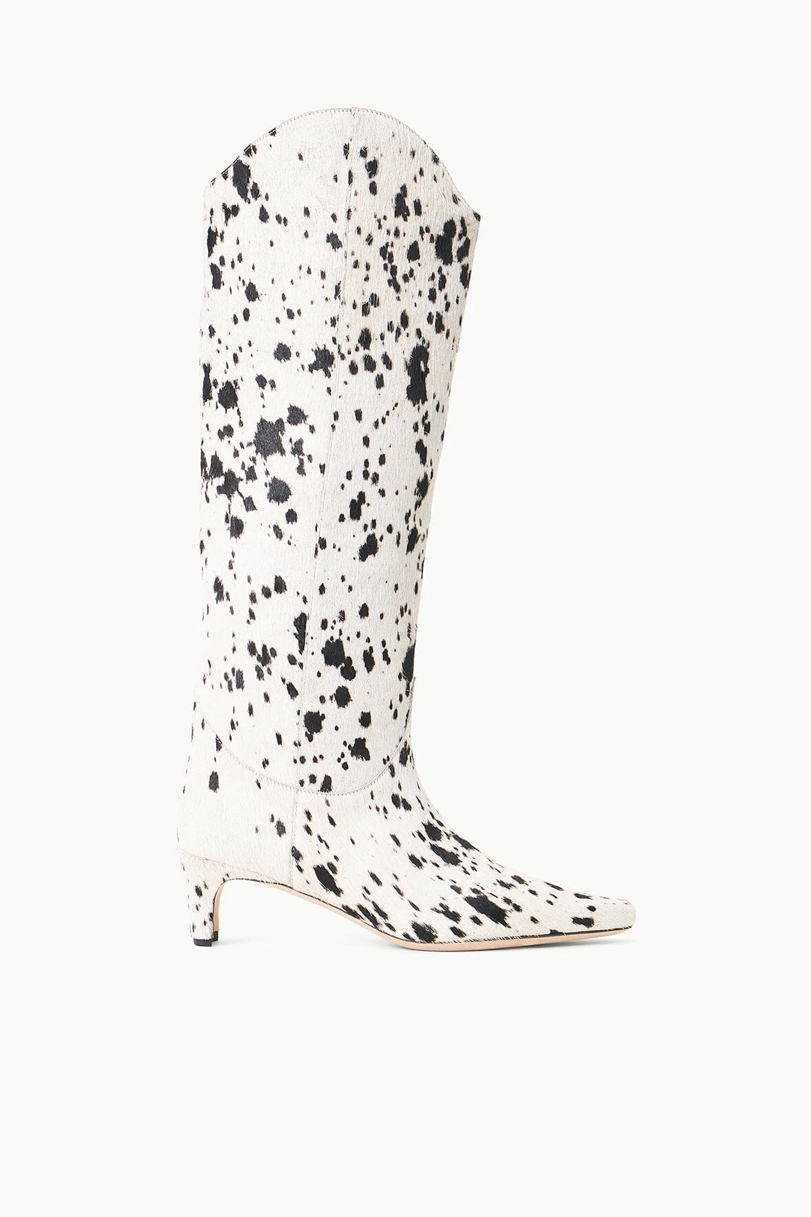 WESTERN WALLY BOOT | BLACK & WHITE HAIRCALF WESTERN WALLY BOOT | BLACK & WHITE HAIRCALF -Staud Store STAUD WESTERNWALLY BOOT BLACKWHITEHAIRCALF FALL 23 ECOM 1 1