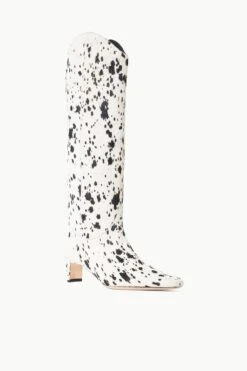 WESTERN WALLY BOOT | BLACK & WHITE HAIRCALF 4 WESTERN WALLY BOOT | BLACK & WHITE HAIRCALF -Staud Store STAUD WESTERNWALLY BOOT BLACKWHITEHAIRCALF FALL 23 ECOM 2