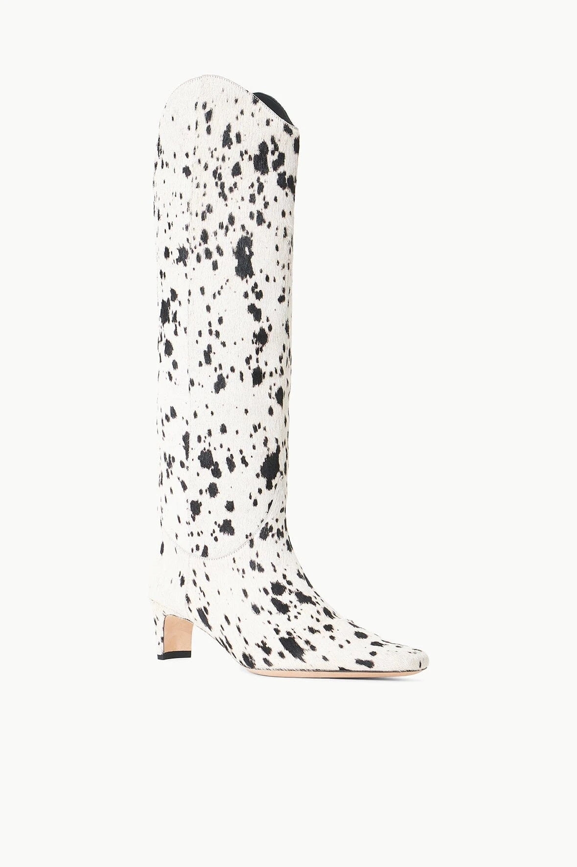 WESTERN WALLY BOOT | BLACK & WHITE HAIRCALF WESTERN WALLY BOOT | BLACK & WHITE HAIRCALF -Staud Store STAUD WESTERNWALLY BOOT BLACKWHITEHAIRCALF FALL 23 ECOM 2