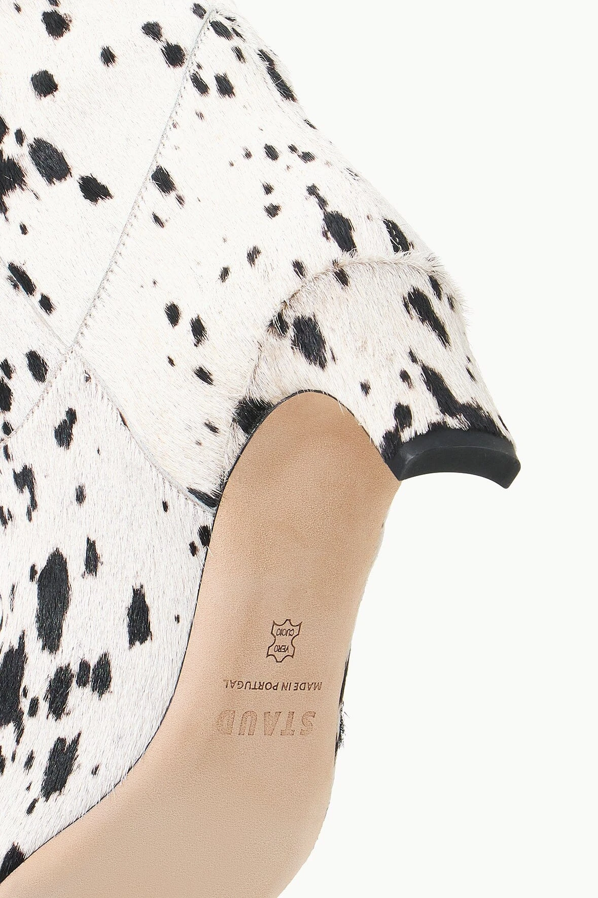 WESTERN WALLY BOOT | BLACK & WHITE HAIRCALF WESTERN WALLY BOOT | BLACK & WHITE HAIRCALF -Staud Store STAUD WESTERNWALLY BOOT BLACKWHITEHAIRCALF FALL 23 ECOM 4 1