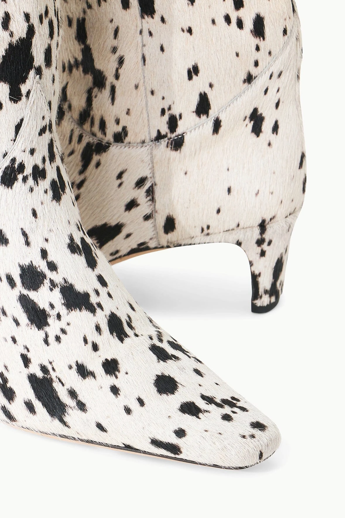 WESTERN WALLY BOOT | BLACK & WHITE HAIRCALF WESTERN WALLY BOOT | BLACK & WHITE HAIRCALF -Staud Store STAUD WESTERNWALLY BOOT BLACKWHITEHAIRCALF FALL 23 ECOM 5