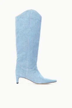 WESTERN WALLY BOOT | DENIM BLUE