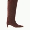 WESTERN WALLY BOOT | MAHOGANY SUEDE -Staud Store STAUD WESTERNWALLY BOOT MAHOGANY FALL 23 ECOM 1