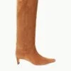 WESTERN WALLY BOOT | TAN SUEDE 2 WESTERN WALLY BOOT | TAN SUEDE -Staud Store STAUD WESTERNWALLY BOOT TANSUEDE SEASON 22 ECOM 1