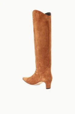 WESTERN WALLY BOOT | TAN SUEDE 6 WESTERN WALLY BOOT | TAN SUEDE -Staud Store STAUD WESTERNWALLY BOOT TANSUEDE SEASON 22 ECOM 3