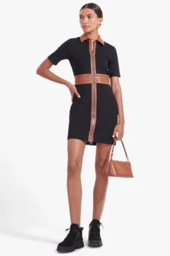 KAIA SHOULDER BAG | TAN -Staud Store Saul Dress Black 02985 web