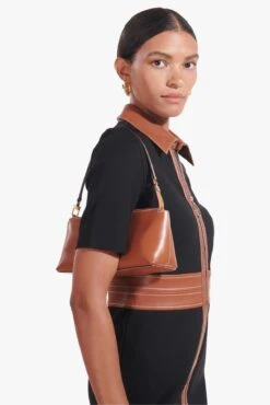 KAIA SHOULDER BAG | TAN -Staud Store Saul Dress Black 03019 web