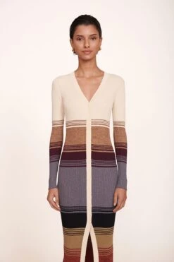 SHOKO SWEATER | SAHARA STRIPE -Staud Store Shoko Sweater Sahara Stripe 025 edit web