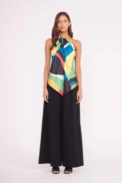 TROPEA TOP | MARBLE WAVE -Staud Store TROPEA TOP MARBLE WAVE CALEB BLACK 00193 2 web