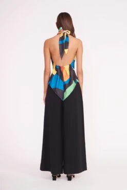 TROPEA TOP | MARBLE WAVE -Staud Store TROPEA TOP MARBLE WAVE CALEB BLACK 00211 2 web