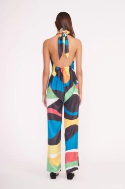 OSCAR PANT | MARBLE WAVE 7 OSCAR PANT | MARBLE WAVE -Staud Store TROPEA TOP OSCAR PANT MARBLE WAVE 04783 2 web