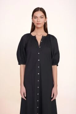 VINCENT DRESS | BLACK -Staud Store Vincent Dress Black 00612 web