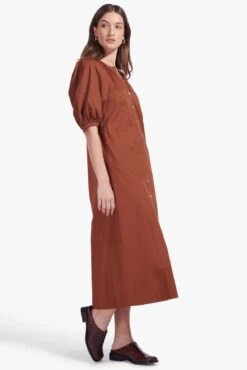 VINCENT DRESS | TAN 7 VINCENT DRESS | TAN -Staud Store Vincent Dress Tan 00771 web