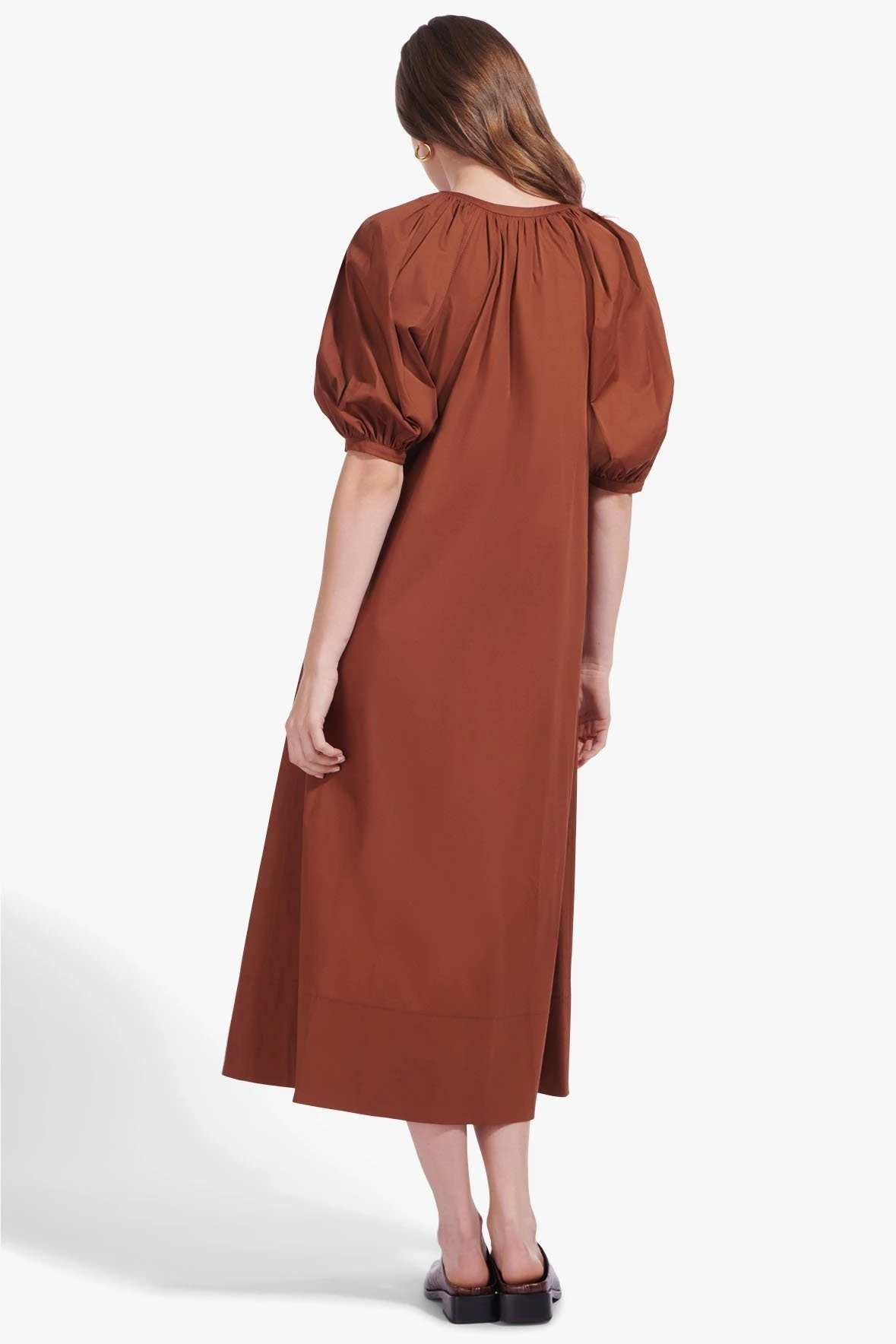 VINCENT DRESS | TAN VINCENT DRESS | TAN -Staud Store Vincent Dress Tan 00779 web