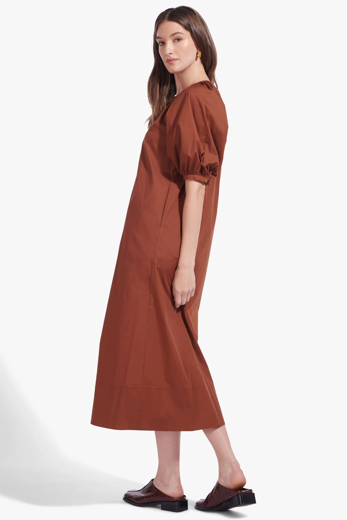 VINCENT DRESS | TAN VINCENT DRESS | TAN -Staud Store Vincent Dress Tan 00781 web