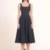 WELLS DRESS | BLACK 2 WELLS DRESS | BLACK -Staud Store Wells Dress Black 00415 web