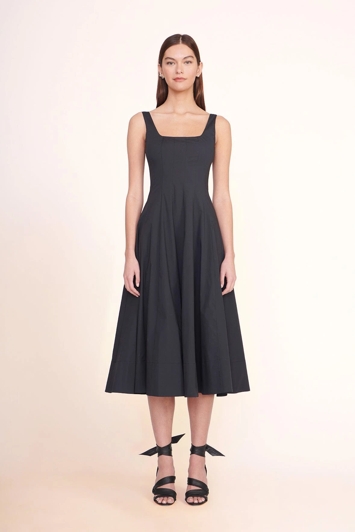 WELLS DRESS | BLACK WELLS DRESS | BLACK -Staud Store Wells Dress Black 00415 web