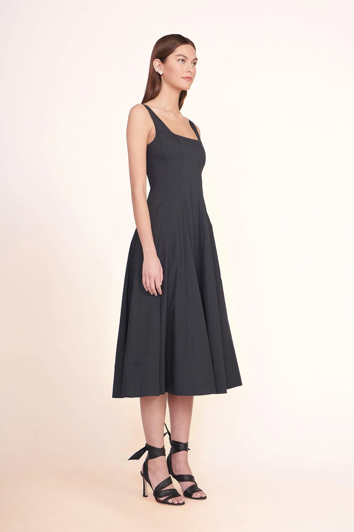 WELLS DRESS | BLACK WELLS DRESS | BLACK -Staud Store Wells Dress Black 00416 web