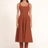WELLS DRESS | TAN -Staud Store Wells Dress Tan 819 edit web