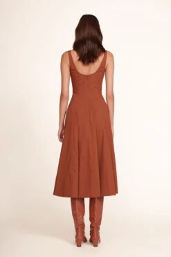 WELLS DRESS | TAN 5 WELLS DRESS | TAN -Staud Store Wells Dress Tan 823 edit web