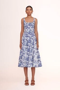 FRANKIE WEDGE | TAN 4 FRANKIE WEDGE | TAN -Staud Store Wells dress blue toile 00578 web