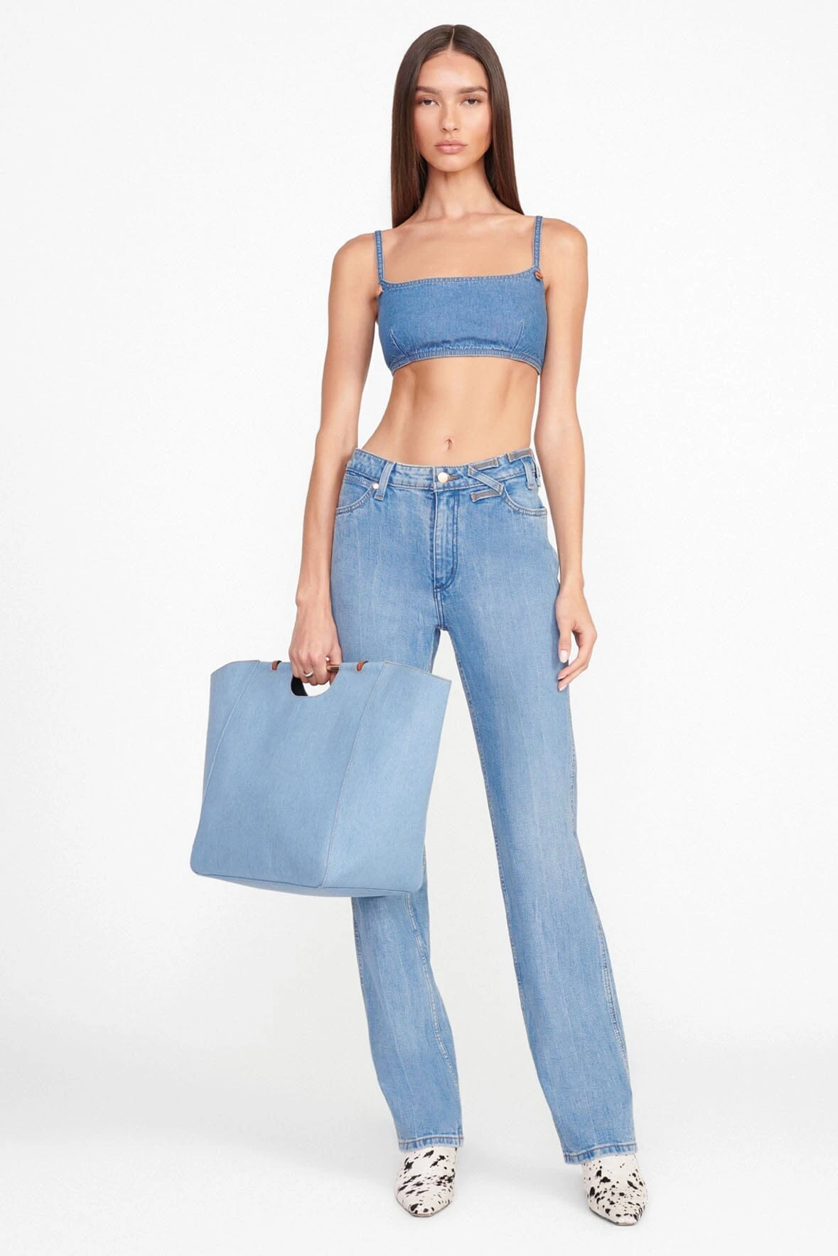 MAR TOTE | DENIM BLUE MAR TOTE | DENIM BLUE -Staud Store Wrangler 0257 web web