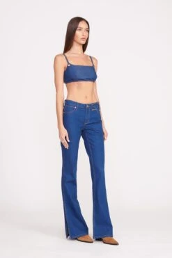 STAUD + WRANGLER THE BIKINI JEAN | DARK RINSE -Staud Store Wrangler 0671 web