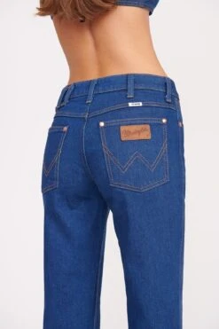 STAUD + WRANGLER THE BIKINI JEAN | DARK RINSE -Staud Store Wrangler 0693 web