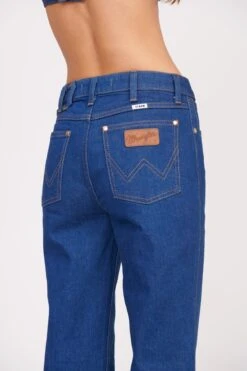 STAUD + WRANGLER THE STRAIGHT CUT JEAN | DARK RINSE -Staud Store Wrangler 0899 web