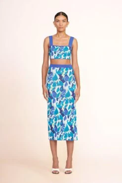 SLOANE HEEL | BLACK WHITE SNAKE EMBOSSED -Staud Store Zola top pacific paradise 003942 web 1