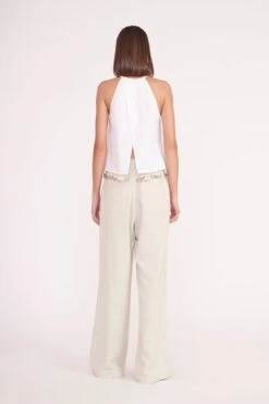 LUISA PANT | OAT MILK -Staud Store alondra top white 05708 web 1