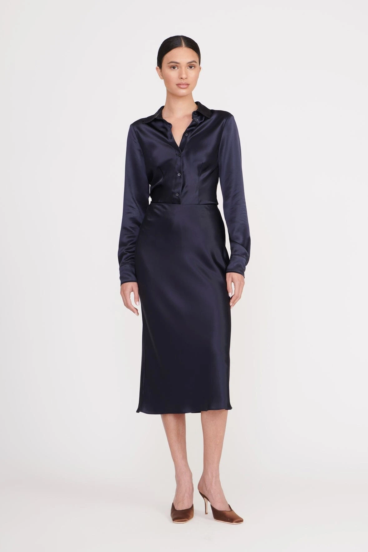 ANGELA SKIRT | NAVY ANGELA SKIRT | NAVY -Staud Store angela skirt navy 7 192d307d 509b 46ac a99a 57a45a446c8c