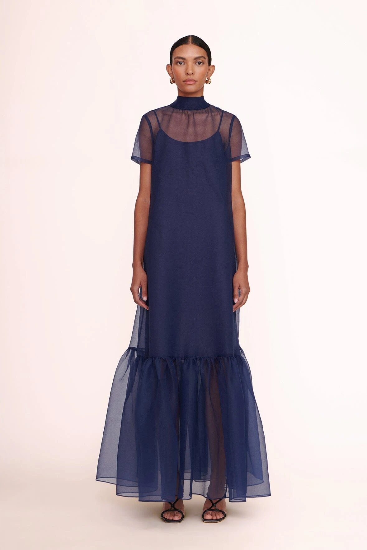 CALLUNA DRESS | NAVY CALLUNA DRESS | NAVY -Staud Store calluna dress navy 01246 web