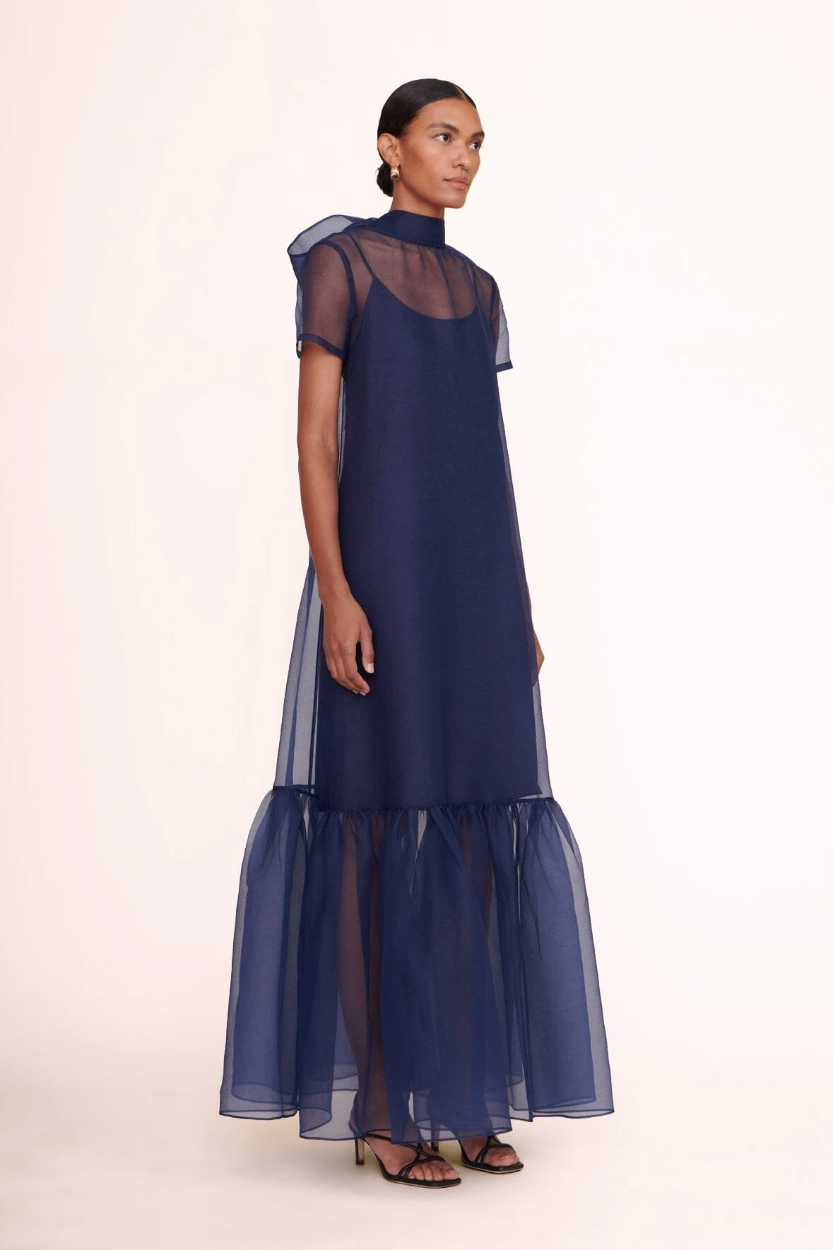 CALLUNA DRESS | NAVY CALLUNA DRESS | NAVY -Staud Store calluna dress navy 01251 web