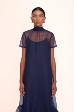 CALLUNA DRESS | NAVY 6 CALLUNA DRESS | NAVY -Staud Store calluna dress navy 01258 web