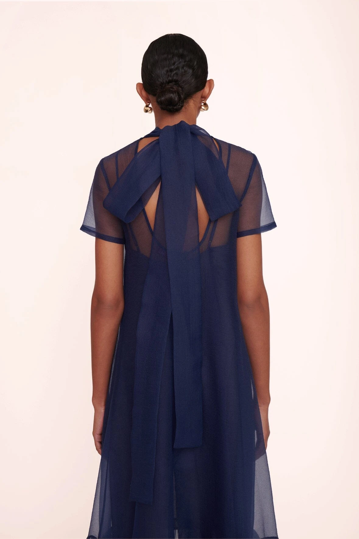 CALLUNA DRESS | NAVY CALLUNA DRESS | NAVY -Staud Store calluna dress navy 01262 web