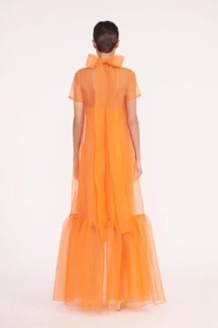 CALLUNA DRESS | NECTARINE -Staud Store calluna dress nectarine 02218 web