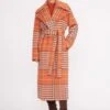 CARVER COAT | PERSIMMON MEGA PLAID -Staud Store carver coat persimmon mega plaid 5 0ce2f1fc df5f 4cfe b647 c8a13d860082