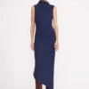CARY DRESS | NAVY -Staud Store cary dress navy 4 a98cf12b 1b53 4898 8919 4759dee8aeb0