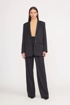 LUISA PANT | BLACK SUITING 7 LUISA PANT | BLACK SUITING -Staud Store city blazer black 1 3fa9bc9f 94c9 4cc4 9345 2fc4f50988e2