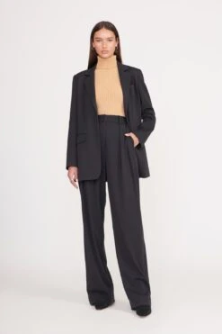 LUISA PANT | BLACK SUITING 3 LUISA PANT | BLACK SUITING -Staud Store city blazer black 2 37d4e66e 7b06 400e 88fd 5217b40efa70