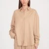COLTON SHIRT | CAMEL SUITING 2 COLTON SHIRT | CAMEL SUITING -Staud Store colton shirt camel 8 e24fdc89 325a 4ee2 a4fb 467b4b928253